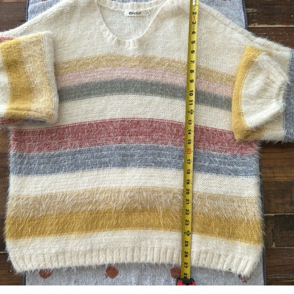 Rip Curl Sunset Waves Balloon Sleeves Fuzzy Sweater XL - Picture 6 of 8
